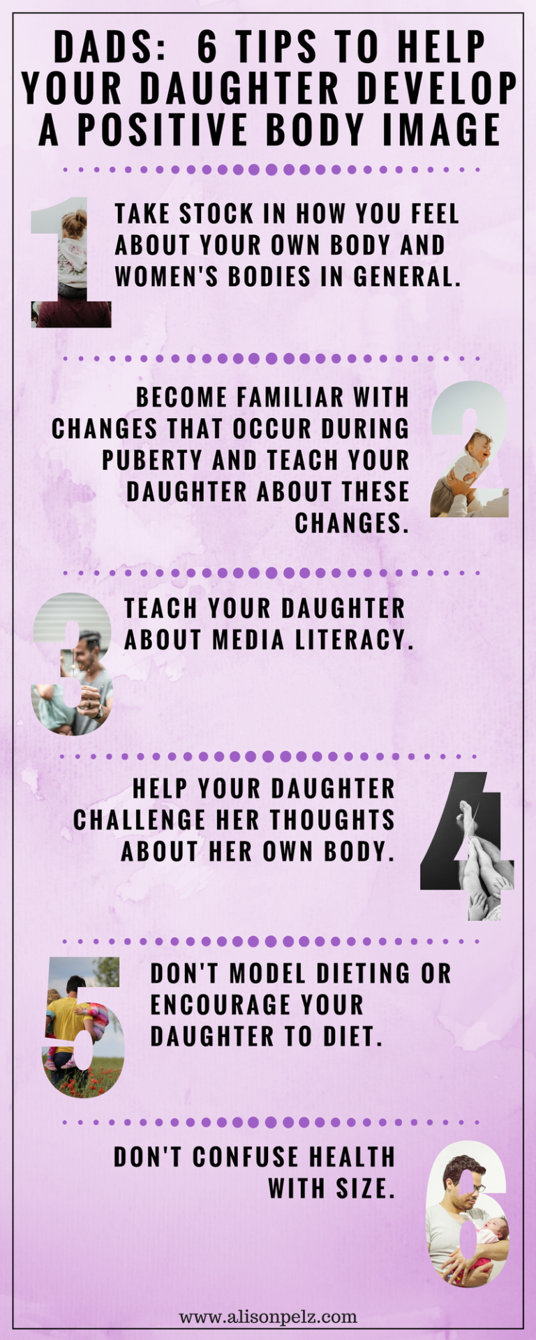 Dads 6 Tips To Help Your Daughter Develop A Positive Body Image · Alison Pelz Ld Rdn Cde Lcsw